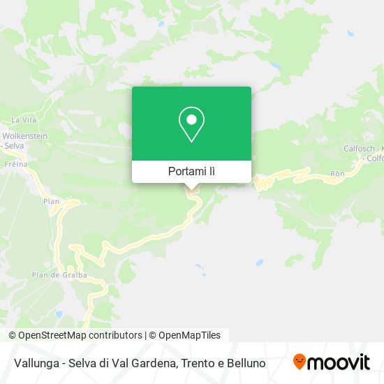 Mappa Vallunga - Selva di Val Gardena