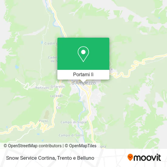 Mappa Snow Service Cortina
