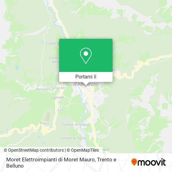 Mappa Moret Elettroimpianti di Moret Mauro
