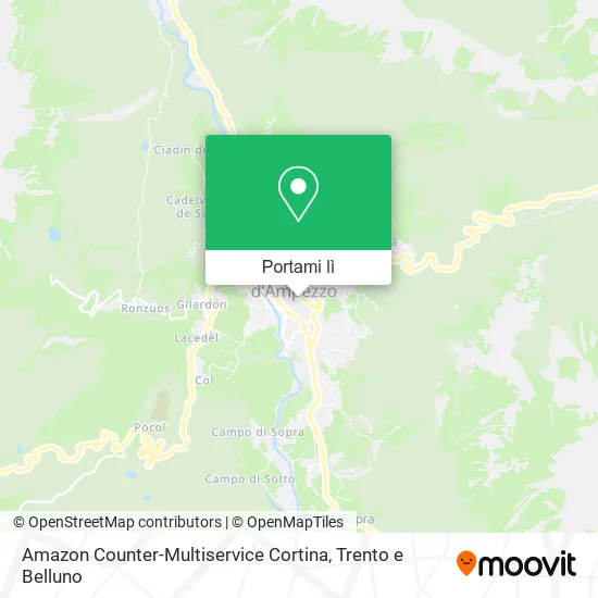 Mappa Amazon Counter-Multiservice Cortina