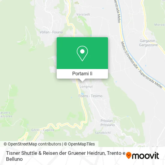 Mappa Tisner Shuttle & Reisen der Gruener Heidrun
