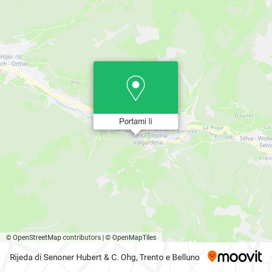 Mappa Rijeda di Senoner Hubert & C. Ohg