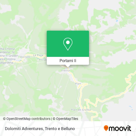 Mappa Dolomiti Adventures