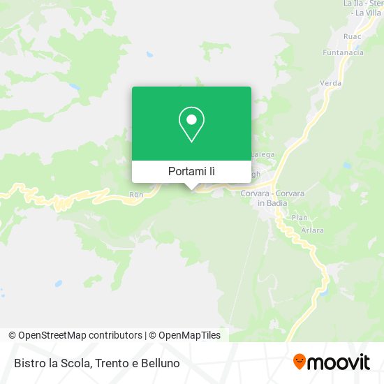 Mappa Bistro la Scola