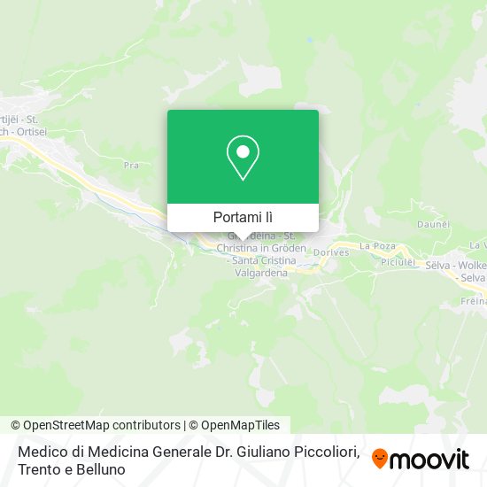 Mappa Medico di Medicina Generale Dr. Giuliano Piccoliori