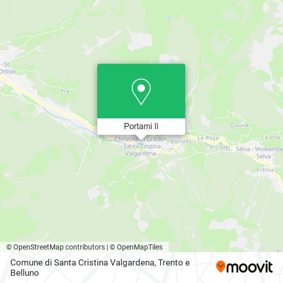 Mappa Comune di Santa Cristina Valgardena