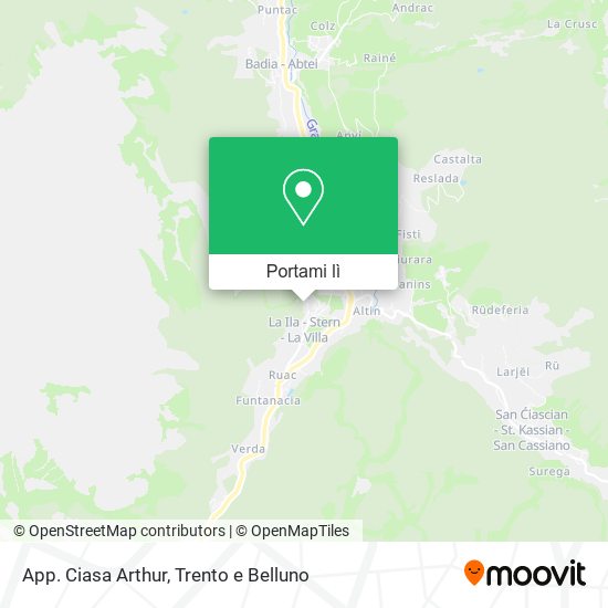 Mappa App. Ciasa Arthur