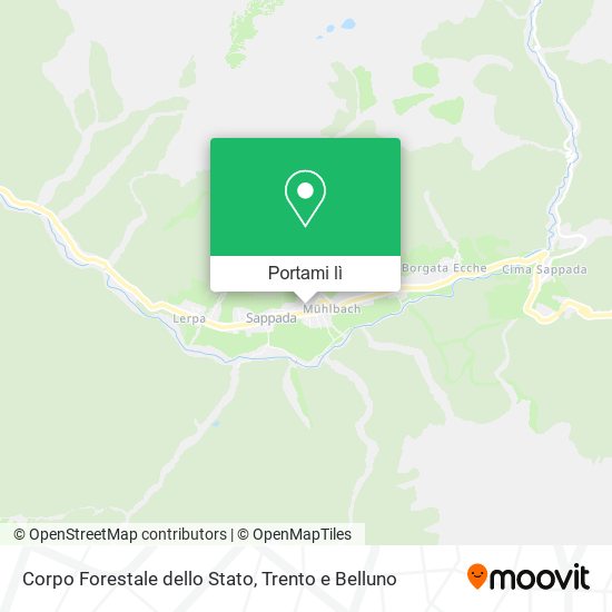 Mappa Corpo Forestale dello Stato