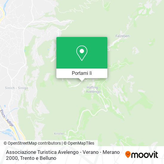 Mappa Associazione Turistica Avelengo - Verano - Merano 2000