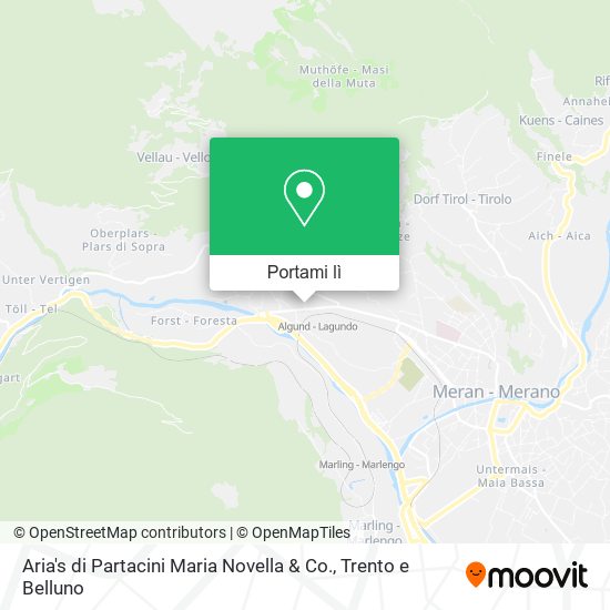 Mappa Aria's di Partacini Maria Novella & Co.