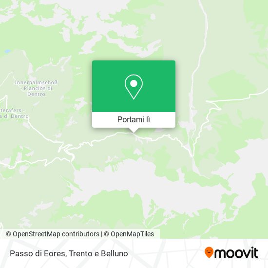 Mappa Passo di Eores