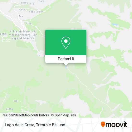 Mappa Lago della Creta