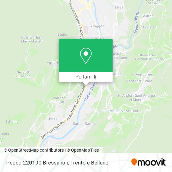 Mappa Pepco 220190 Bressanon