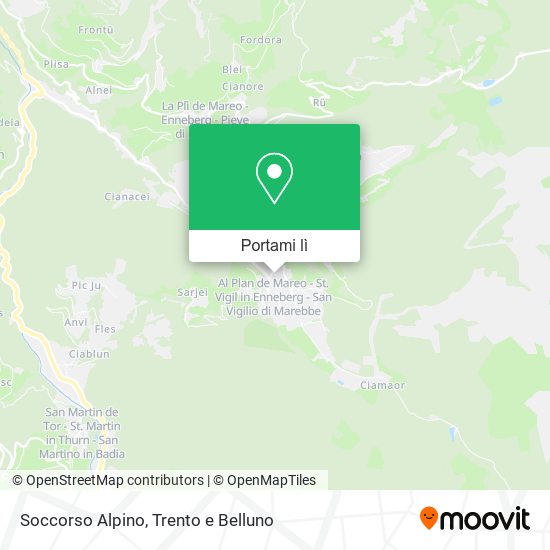 Mappa Soccorso Alpino
