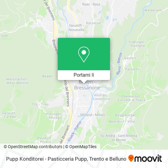 Mappa Pupp Konditorei - Pasticceria Pupp