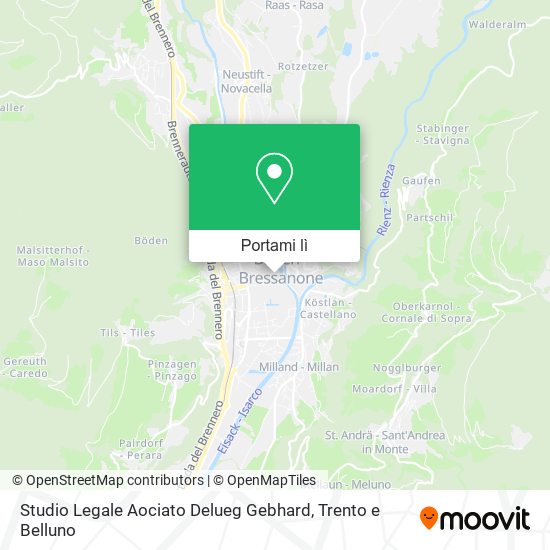 Mappa Studio Legale Aociato Delueg Gebhard