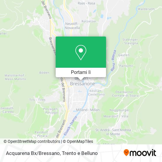 Mappa Acquarena Bx/Bressano