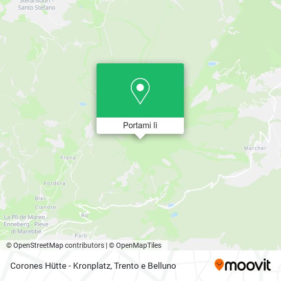 Mappa Corones Hütte - Kronplatz