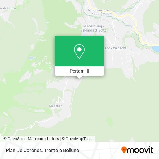 Mappa Plan De Corones