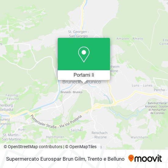 Mappa Supermercato Eurospar Brun Gilm