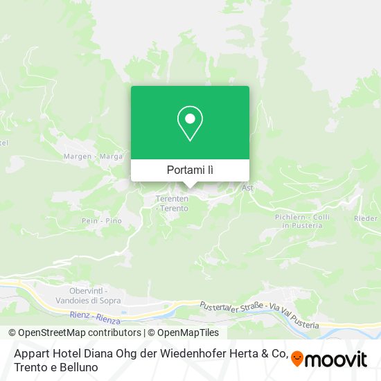 Mappa Appart Hotel Diana Ohg der Wiedenhofer Herta & Co