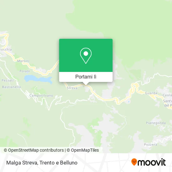 Mappa Malga Streva