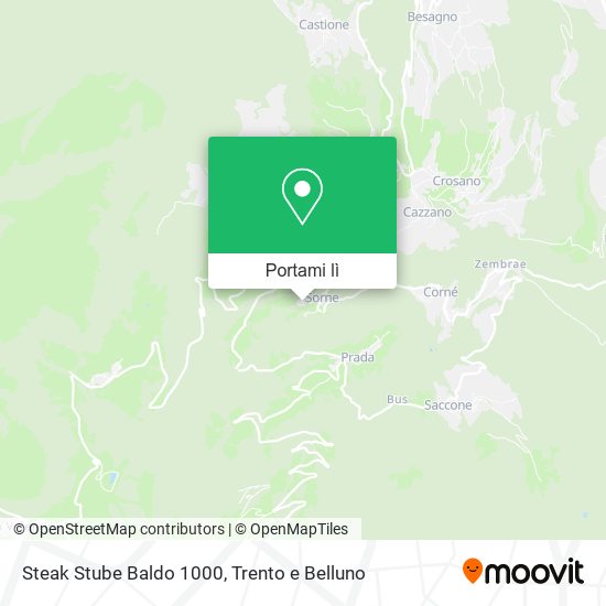 Mappa Steak Stube Baldo 1000