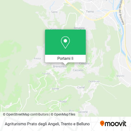 Mappa Agriturismo Prato degli Angeli