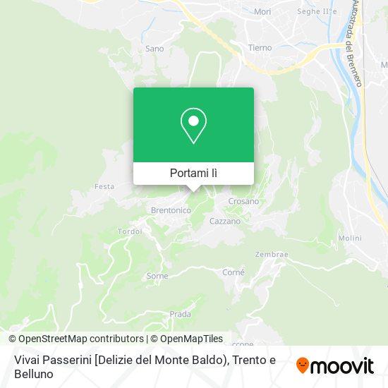 Mappa Vivai Passerini [Delizie del Monte Baldo)