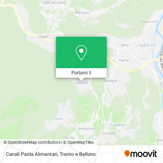 Mappa Canali Paola Alimentari