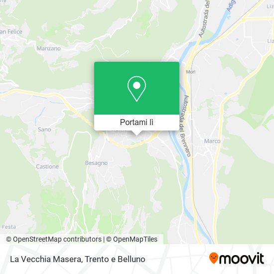 Mappa La Vecchia Masera