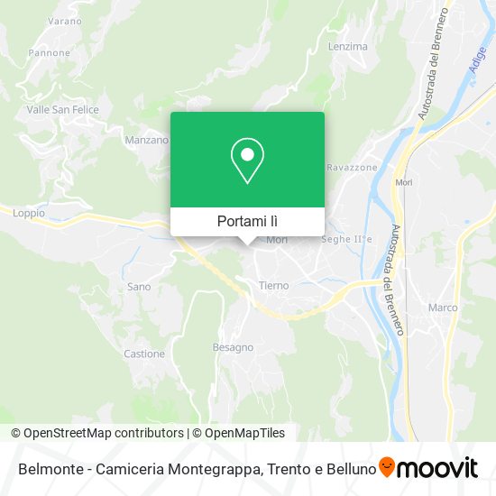Mappa Belmonte - Camiceria Montegrappa