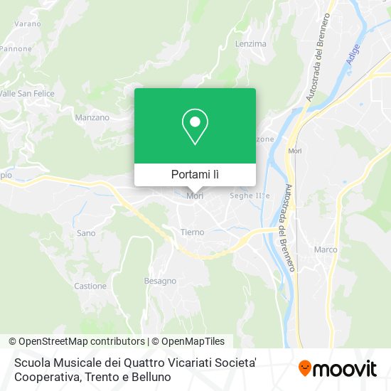 Mappa Scuola Musicale dei Quattro Vicariati Societa' Cooperativa