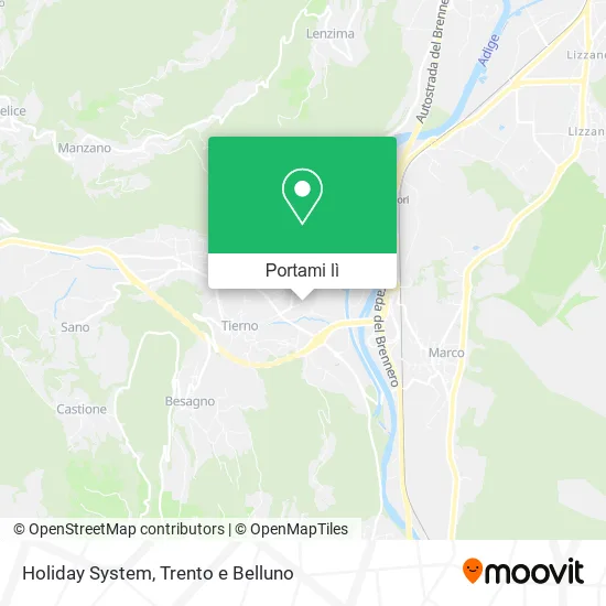 Mappa Holiday System