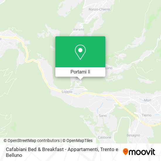 Mappa Cafabiani Bed & Breakfast - Appartamenti