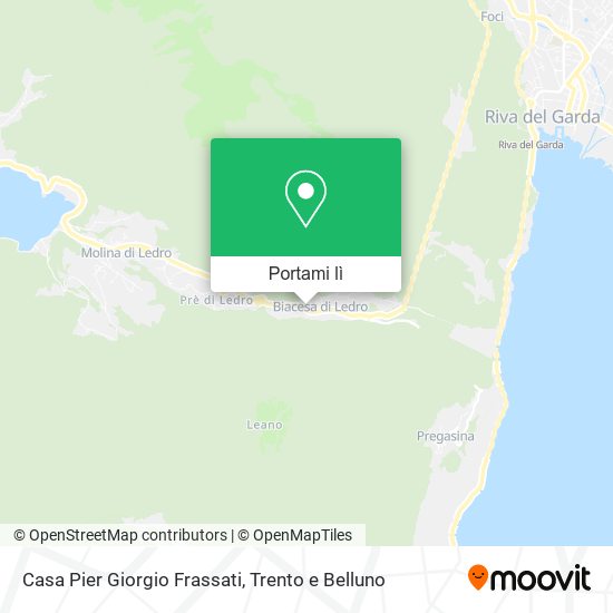Mappa Casa Pier Giorgio Frassati