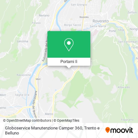 Mappa Globoservice Manutenzione Camper 360