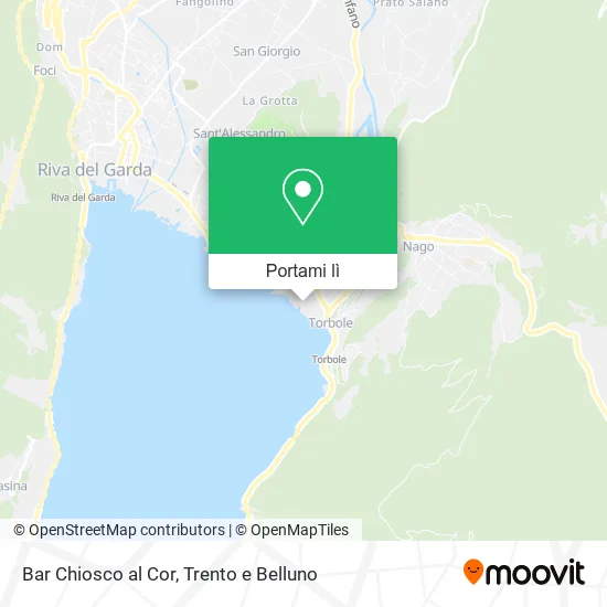 Mappa Bar Chiosco al Cor