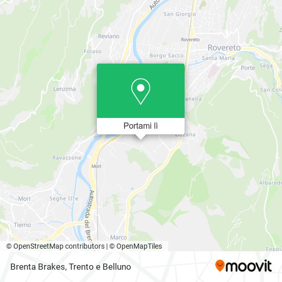 Mappa Brenta Brakes