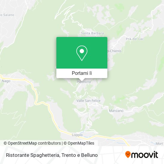 Mappa Ristorante Spaghetteria