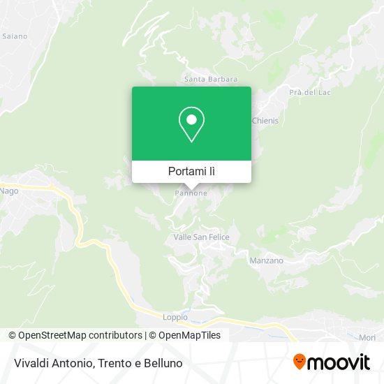 Mappa Vivaldi Antonio
