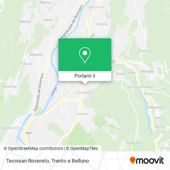 Mappa Tecnisan Rovereto