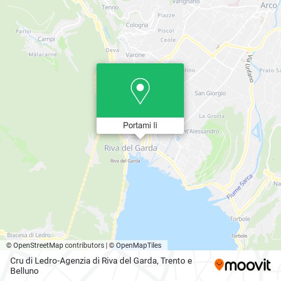 Mappa Cru di Ledro-Agenzia di Riva del Garda