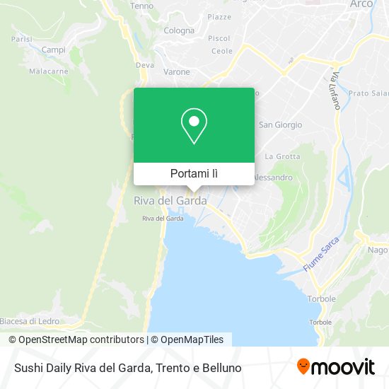 Mappa Sushi Daily Riva del Garda