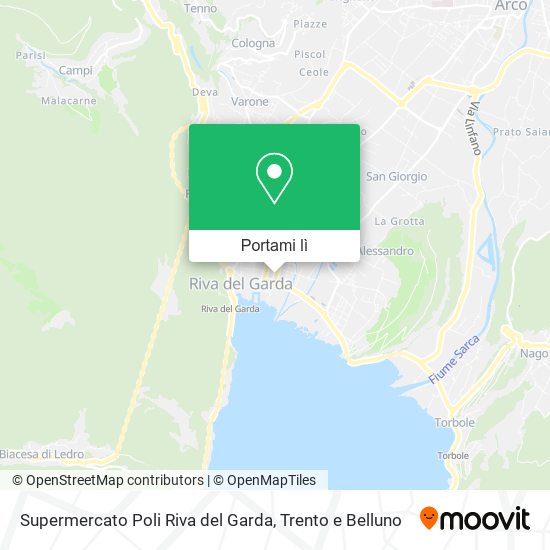 Mappa Supermercato Poli Riva del Garda