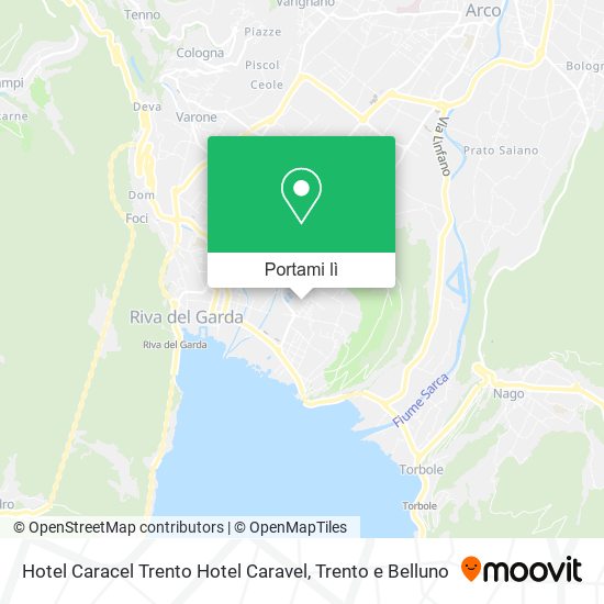 Mappa Hotel Caracel Trento Hotel Caravel