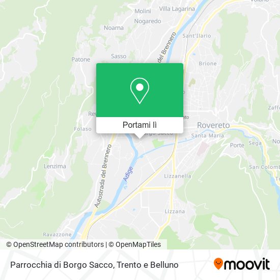 Mappa Parrocchia di Borgo Sacco