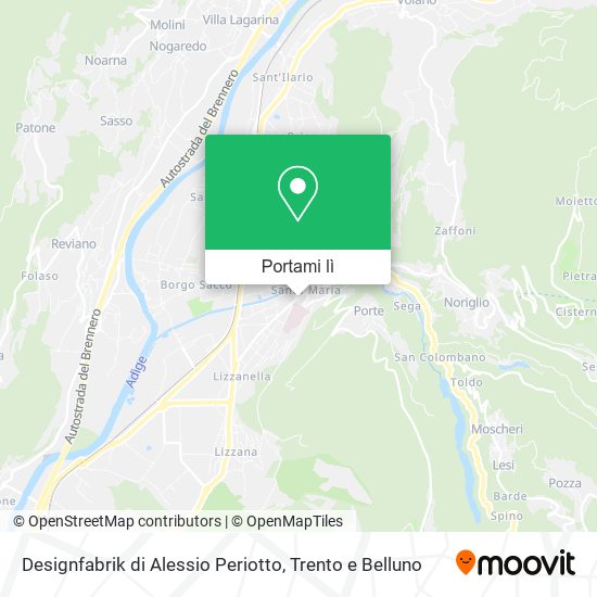 Mappa Designfabrik di Alessio Periotto