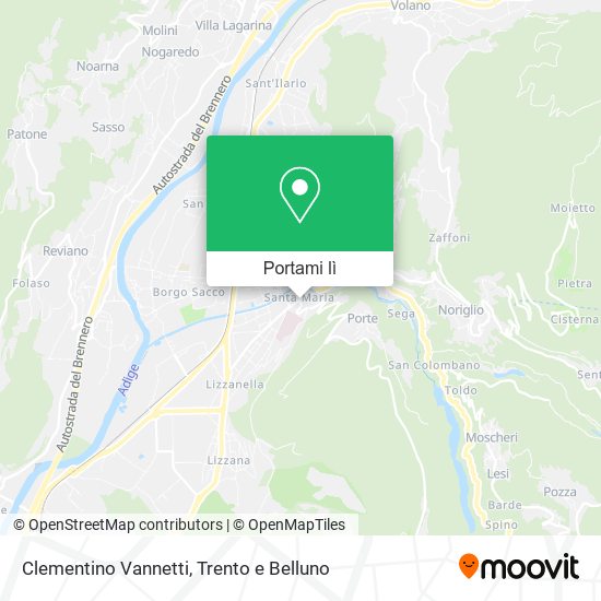 Mappa Clementino Vannetti