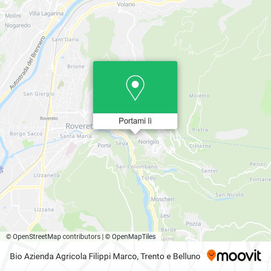 Mappa Bio Azienda Agricola Filippi Marco